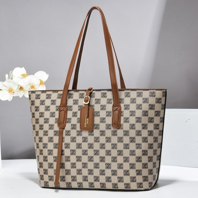 sac à main à carreaux tendance de la mode sac fourre-tout sac à bandoulière haut de gamme