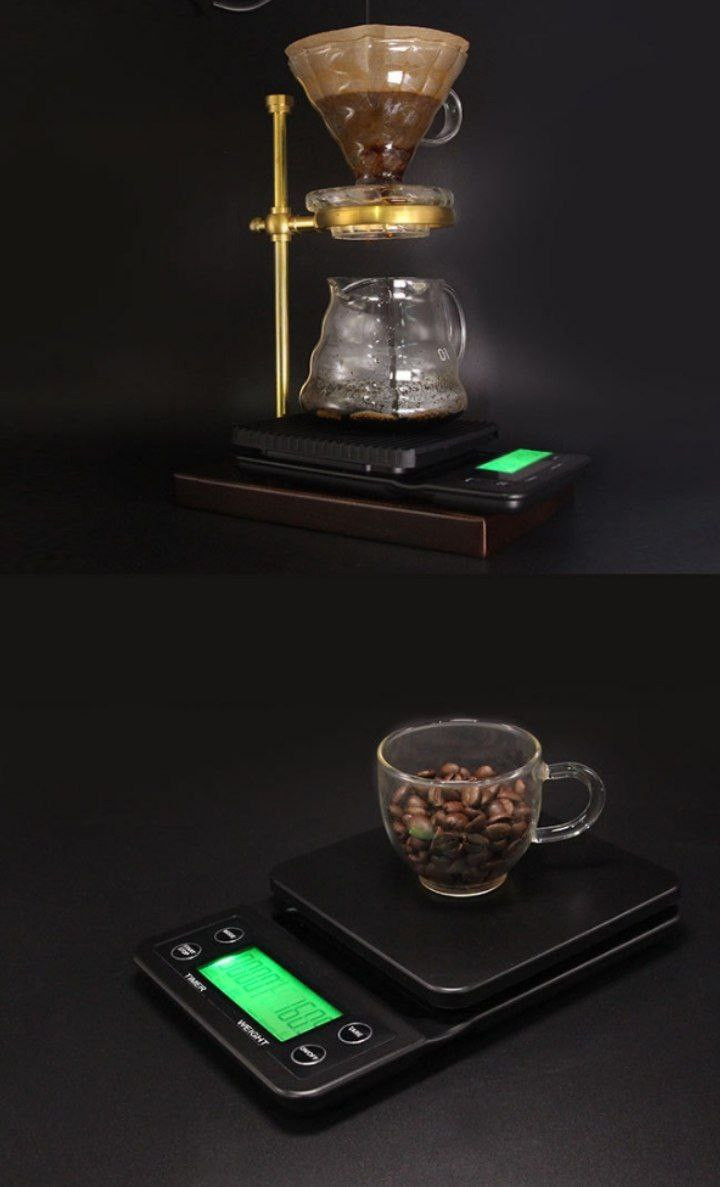 Balance à café chronométrée infusée à la main, balance électronique de cuisine domestique, de bar, petite échelle de grammes, balance de bureau de cuisson