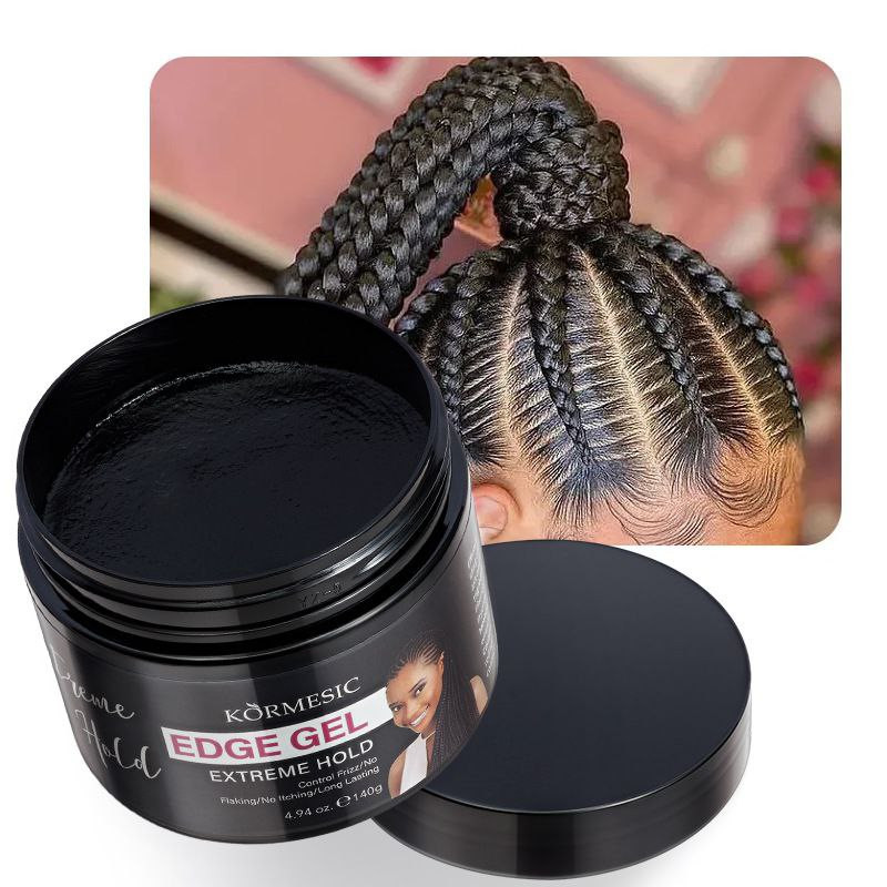 KORMESIC anglais complet gel pour cheveux cassés gel coiffant crème cire pour cheveux EDGE GEL 140g