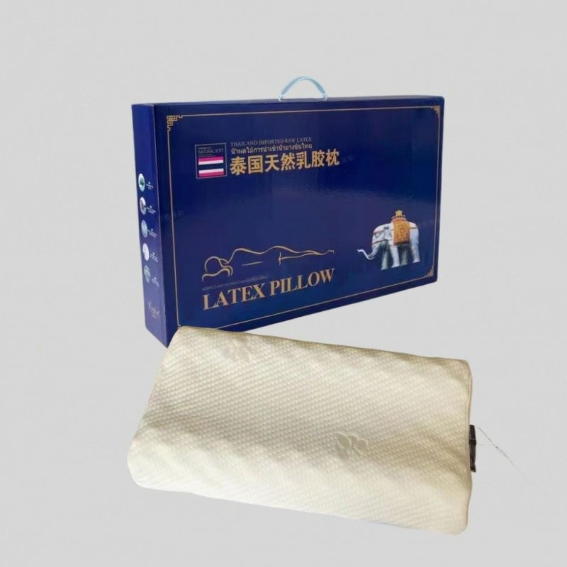 Hilton oreiller en latex oreiller vertèbre cervicale oreiller noyau cadeau oreiller en latex groupe de micro-entreprises