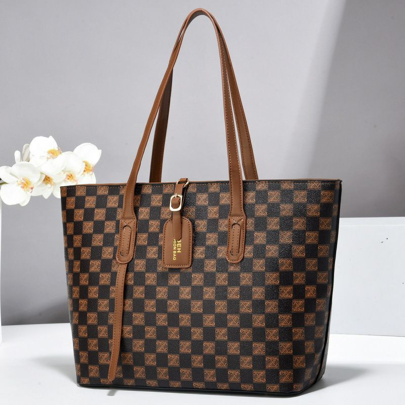 sac à main à carreaux tendance de la mode sac fourre-tout sac à bandoulière haut de gamme