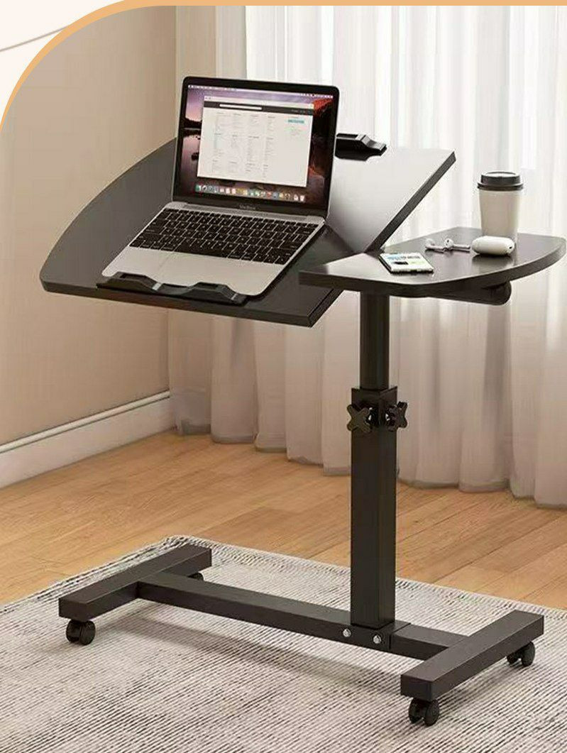 Table de chevet pliante mobile, table élévatrice à réglage rabattable, table d'ordinateur portable, table de chambre à coucher