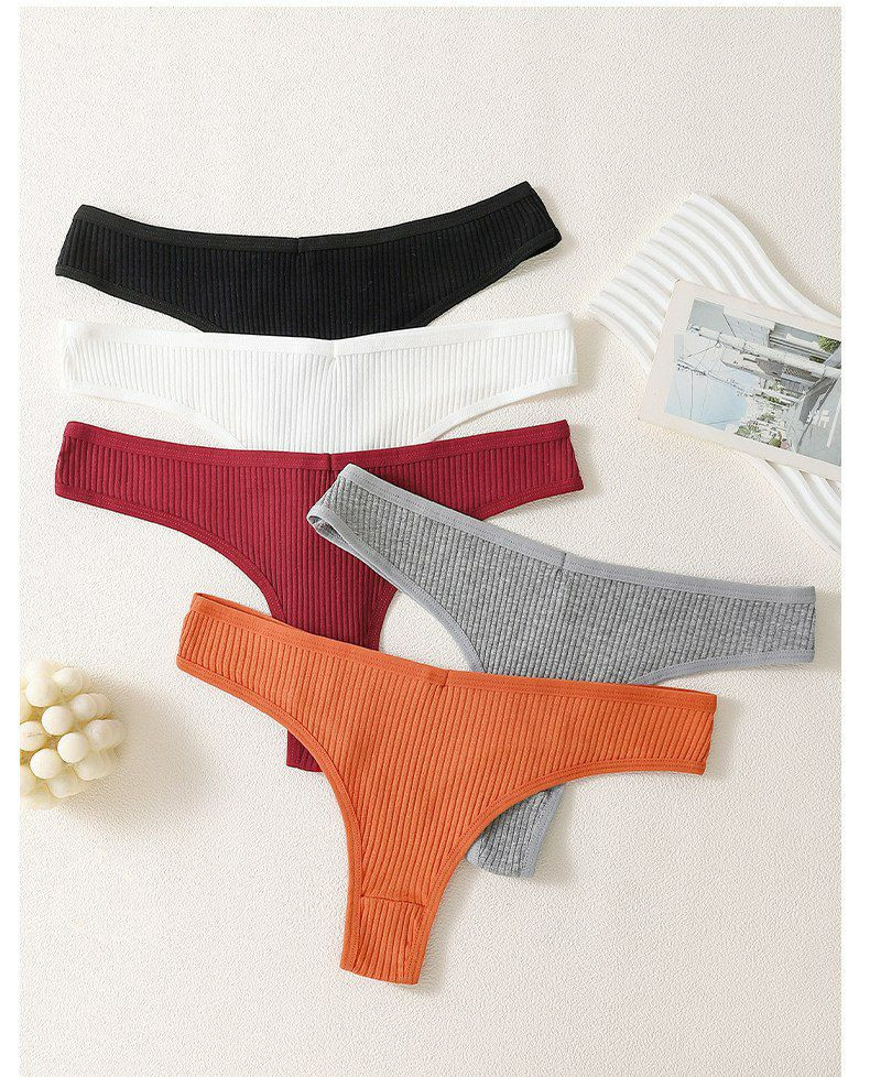 sous-vêtements, caleçon en pur coton européen et américain pour femmes, pantalon en T taille basse à rayures verticales, sous-vêtements érotiques sexy pur désir