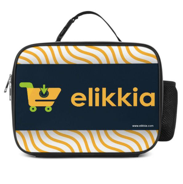Elikkia Sac Original amovible en polyester pour repas et sorties - Sacoche de piquenique - personnalisation possible