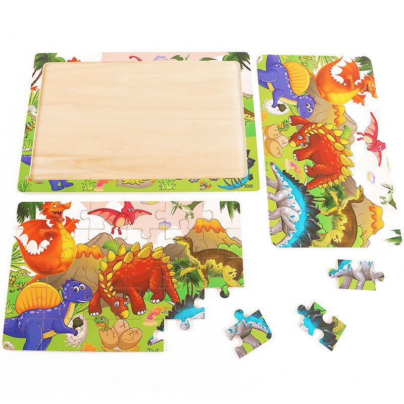 Puzzles en bois génériques de 30 pièces, conçus pour les enfants de 3 à 5 ans. L