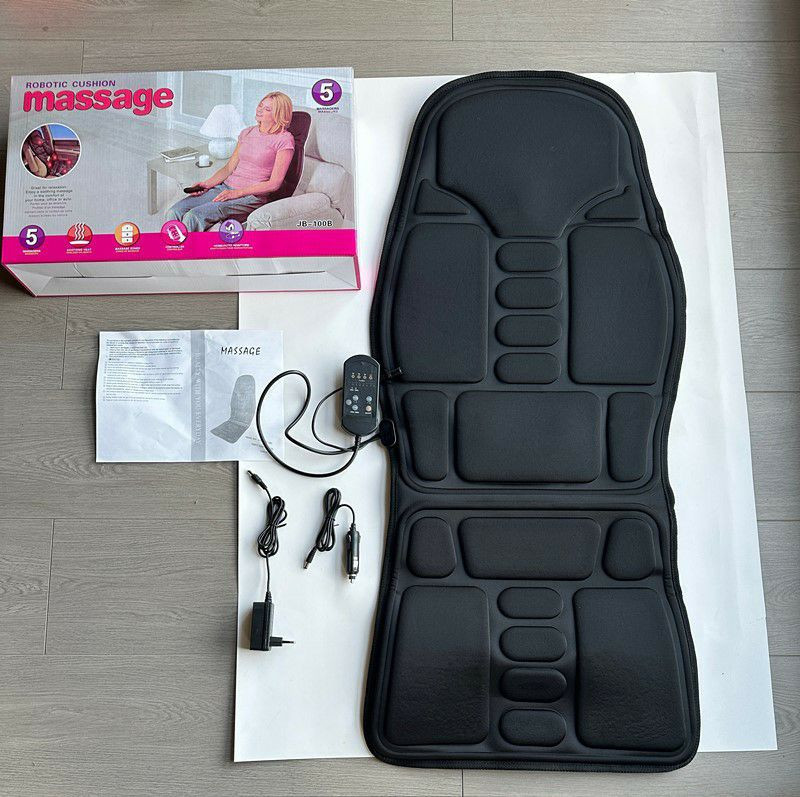 Coussin de massage robotique conçu pour la relaxation à domicile, au bureau ou en voiture.