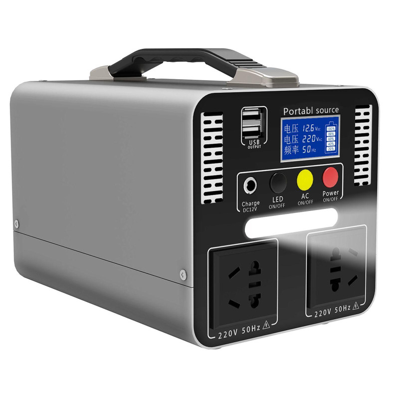 Powerbank - Centrale électrique portable d'extérieur — Unité haute capacité Idéale pour le camping, les road trips et la vente sur les marchés nocturnes